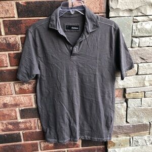 Cultura Dark Gray Collared Shirt Men Small